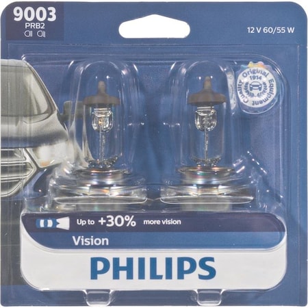 Philips Philips Vision Halogen High/Low Beam Automotive Bulb 9003PRB2 9003PRB2